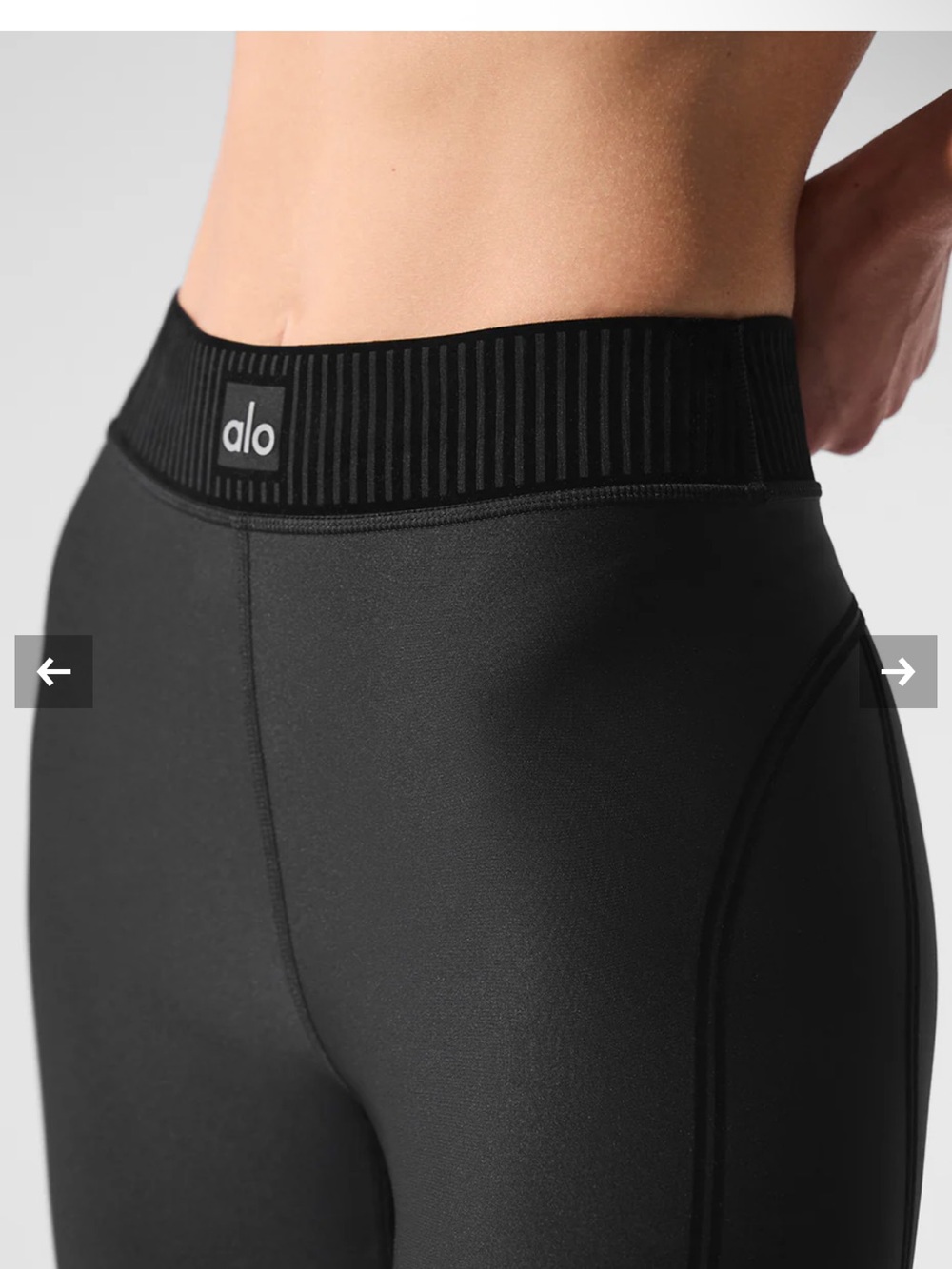 ALO Yoga Black High-Waist Leggings Size Small